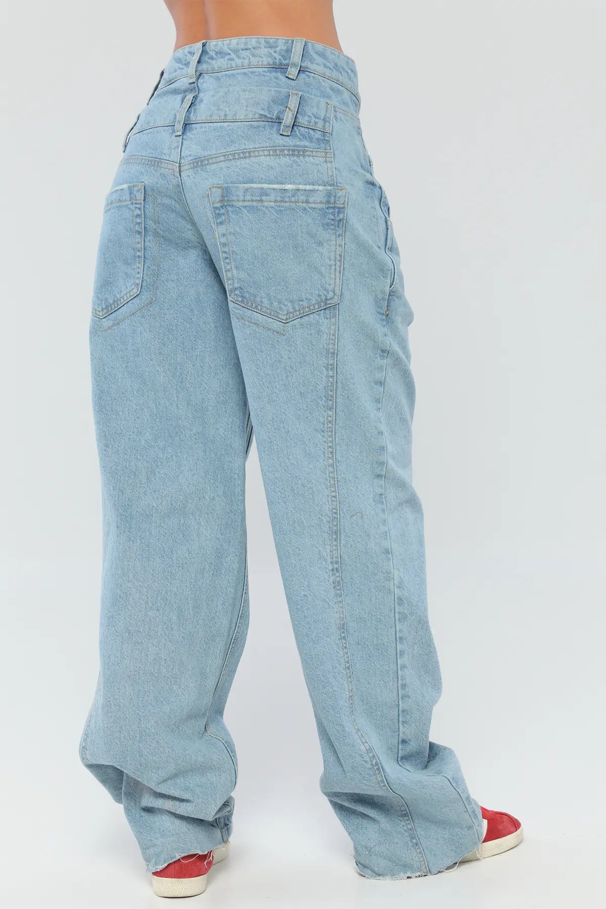 JEAN SLOUCHY DOBLE PRETINA