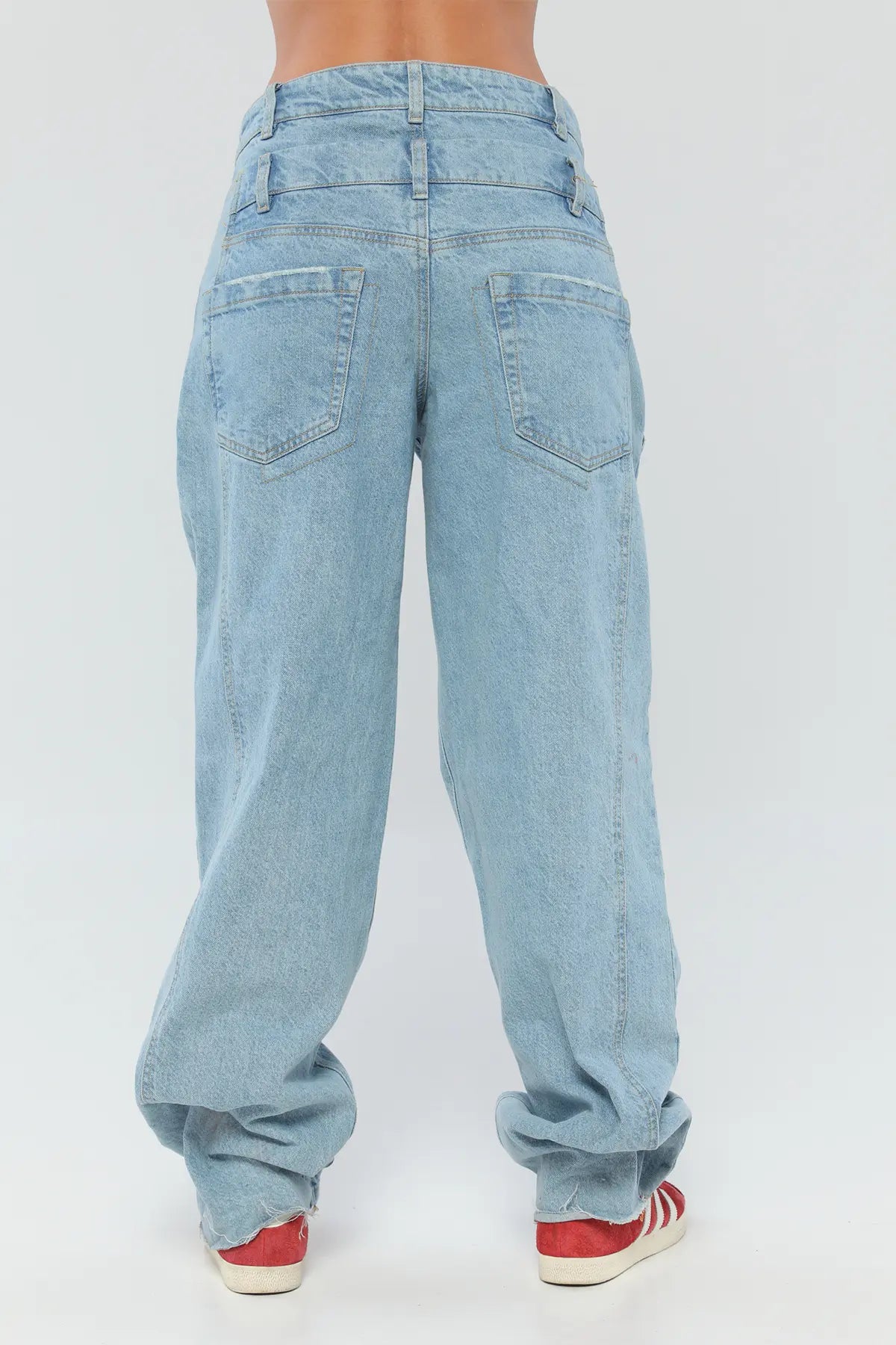JEAN SLOUCHY DOBLE PRETINA