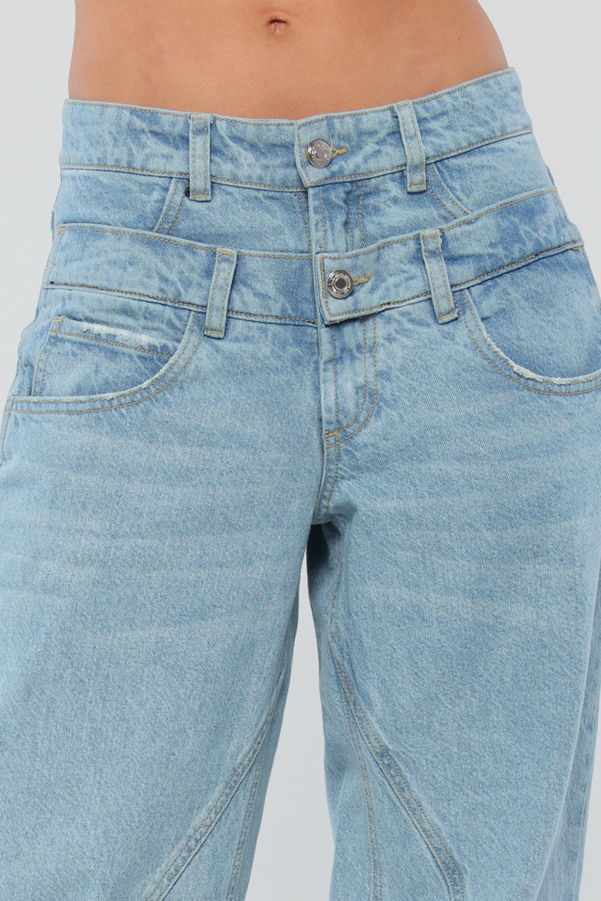 JEAN SLOUCHY DOBLE PRETINA