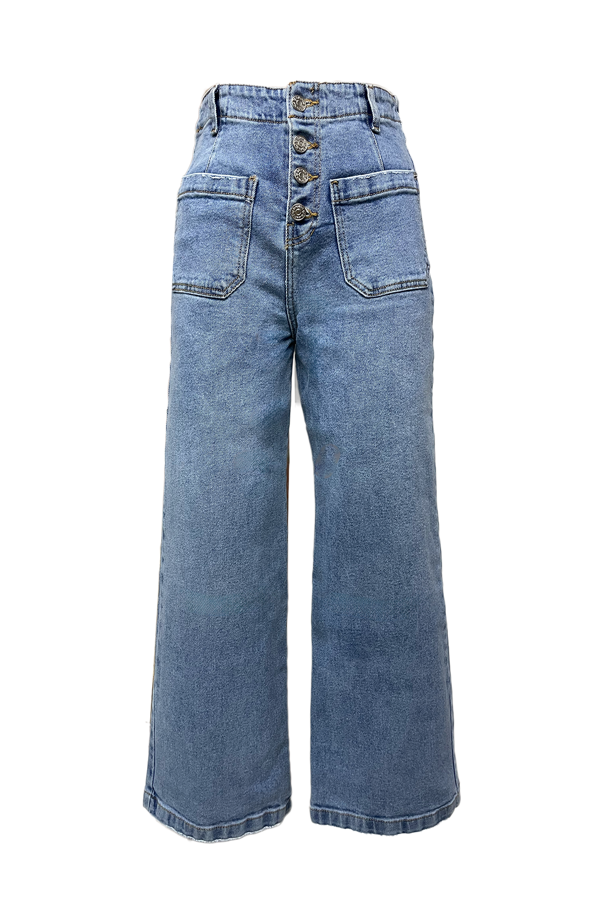 JEANS CULLOTTE TIRO ALTO