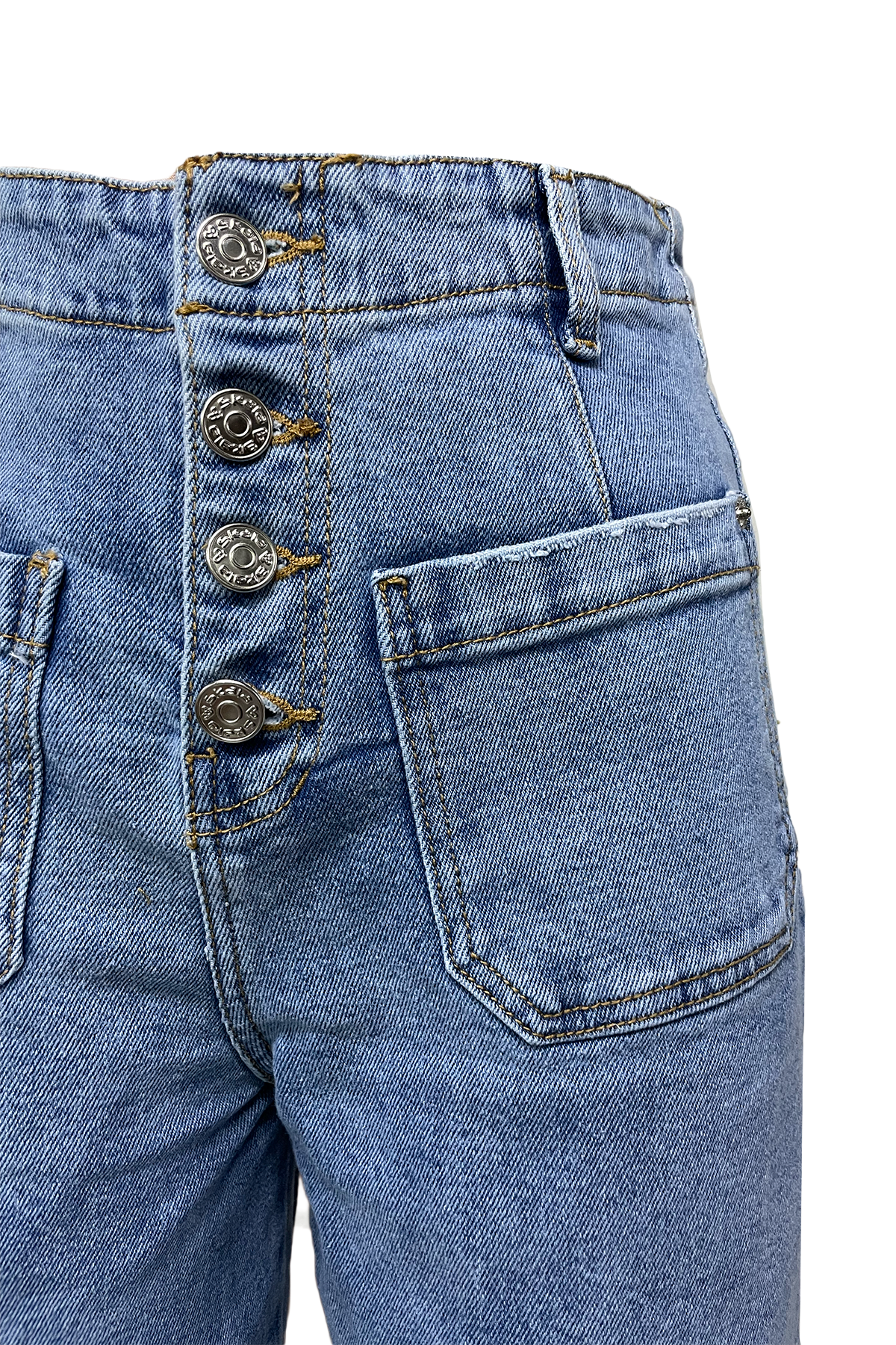 JEANS CULLOTTE TIRO ALTO