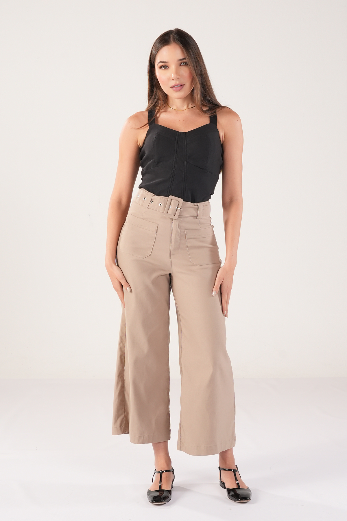 BLUSA TIRAS DETALLE AL FRENTE