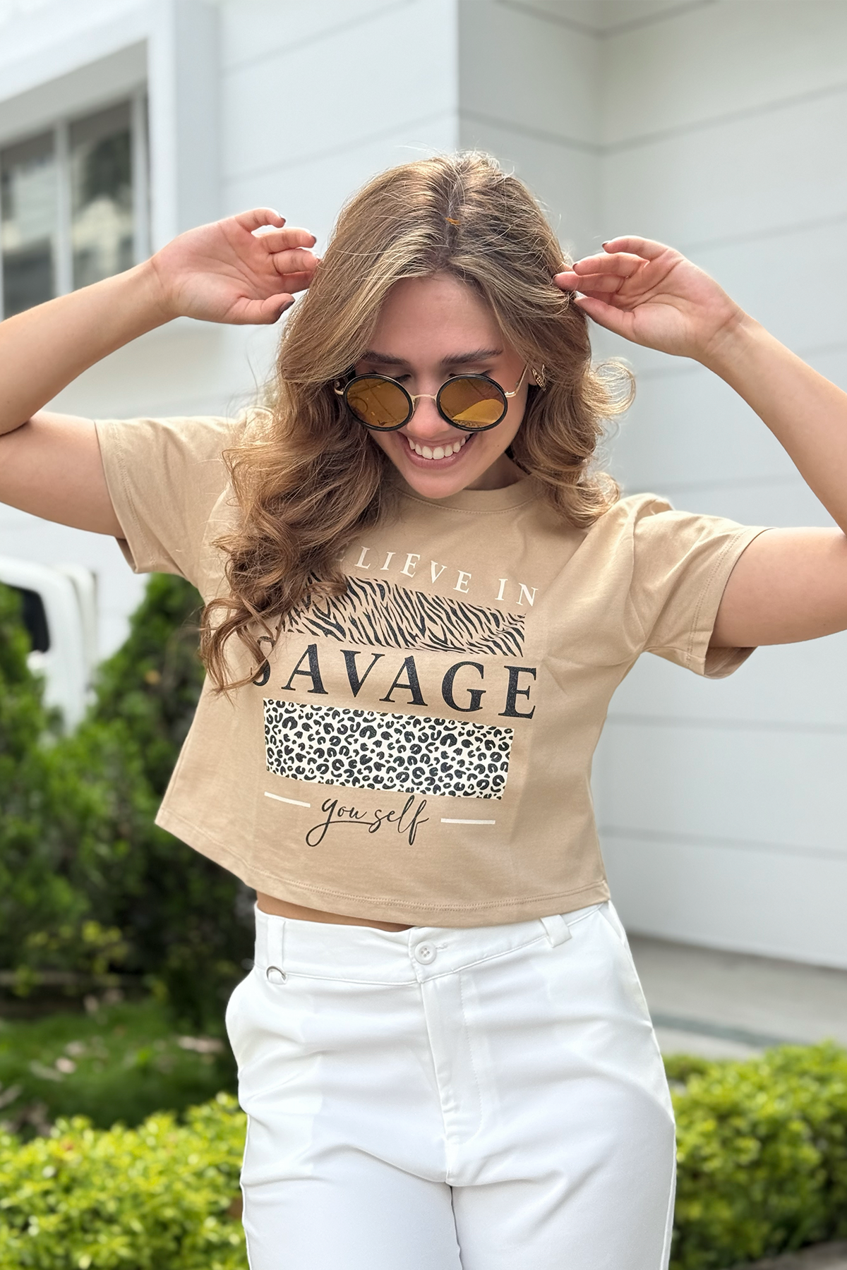 CAMISETA MANGA CORTA ANIMAL PRINT