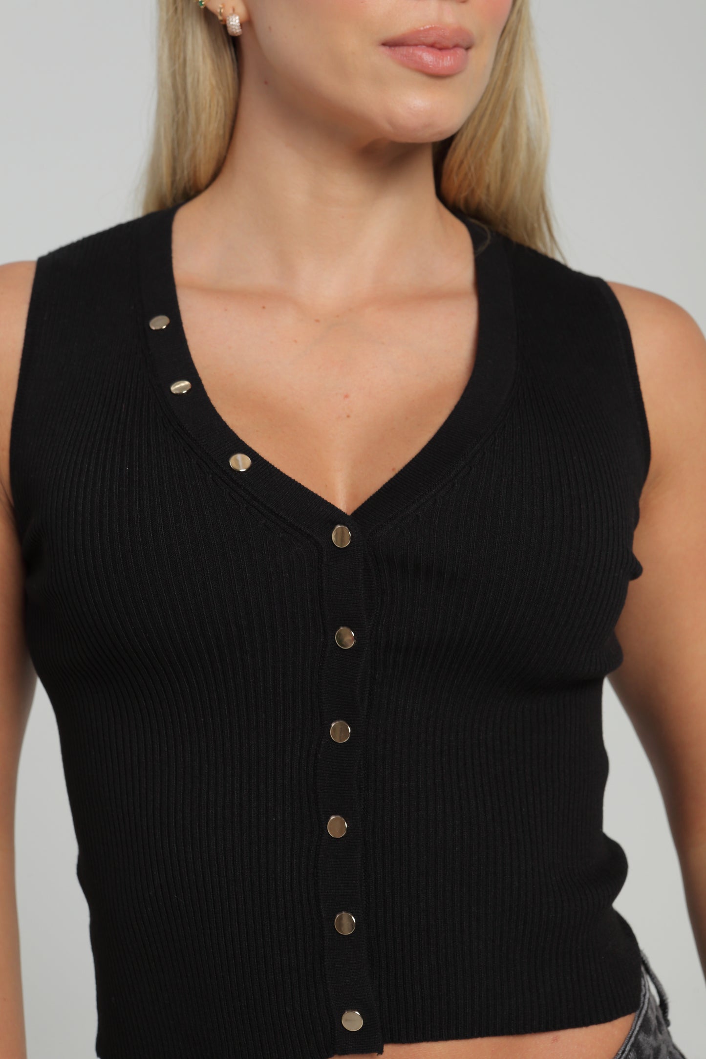 Blusa Sisa Con Taches Negro, Blanco Skala