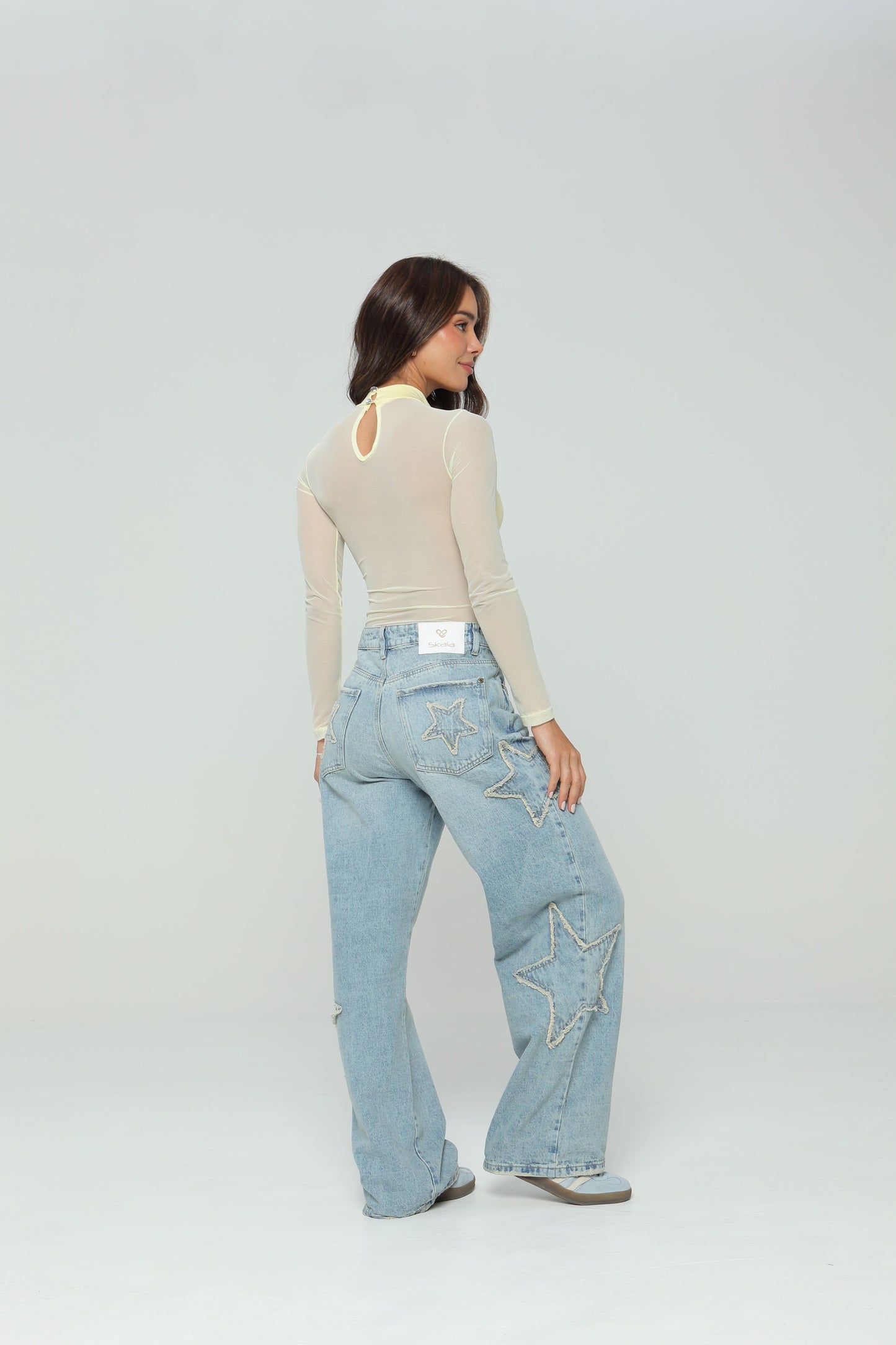 Body con transparencia en frente y espalda