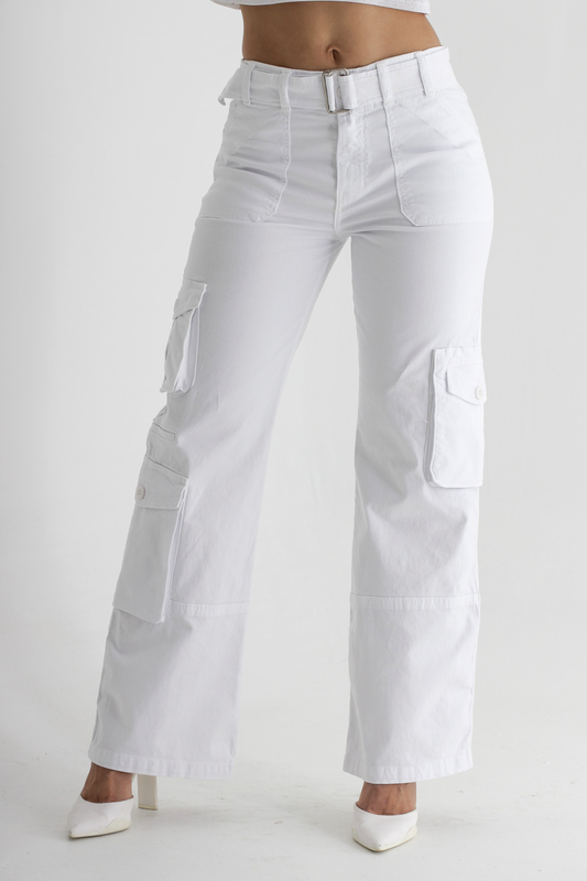 PANTALON CARGO TIRO ALTO