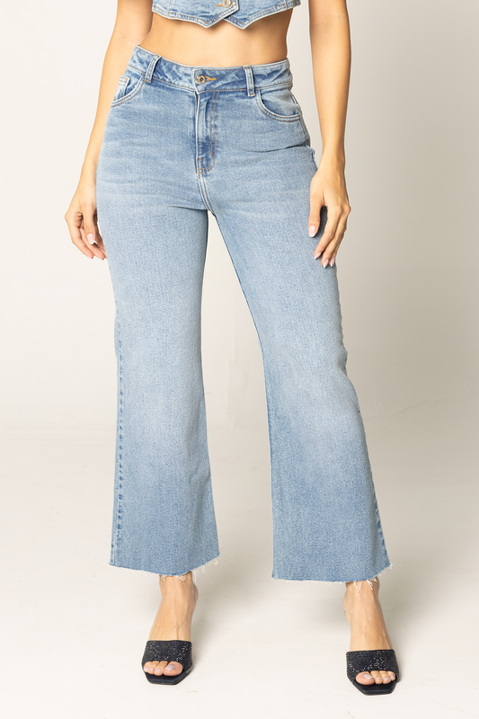 JEAN TIRO ALTO CROP PANT