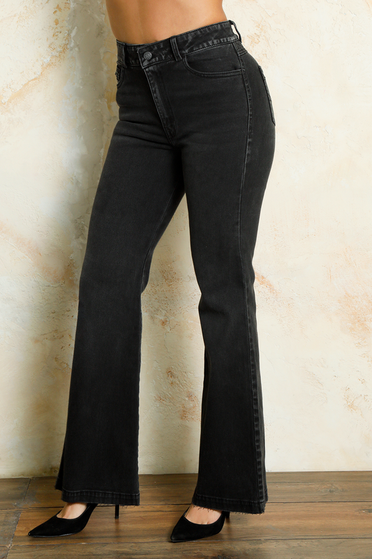 JEANS NEGRO BOTA CAMPANA