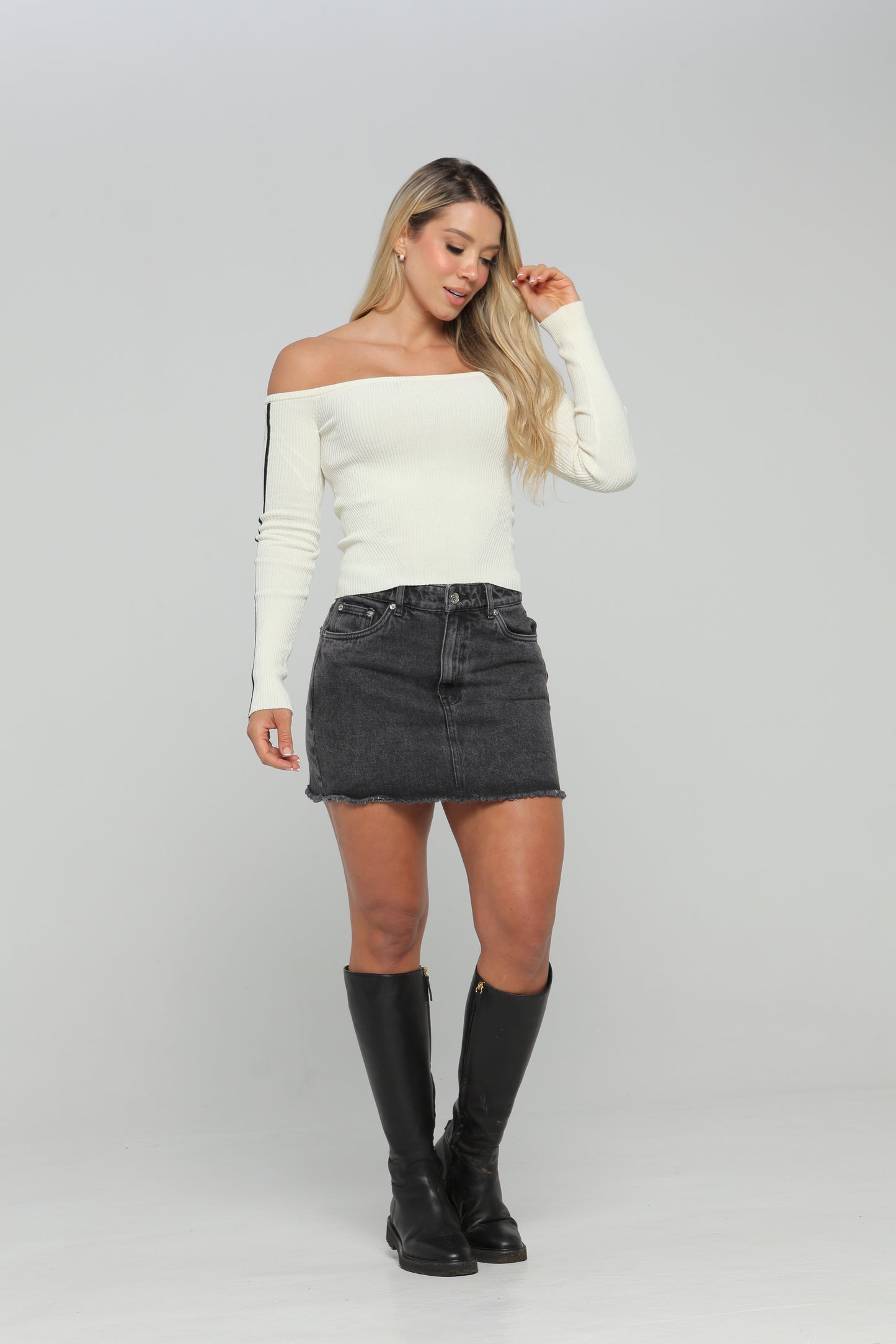 Mini Falda Tiro Alto