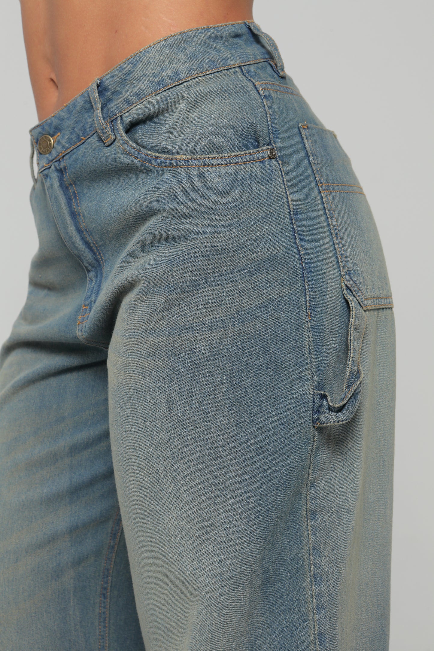 Jeans Baggy Carpintero Tiro Medio