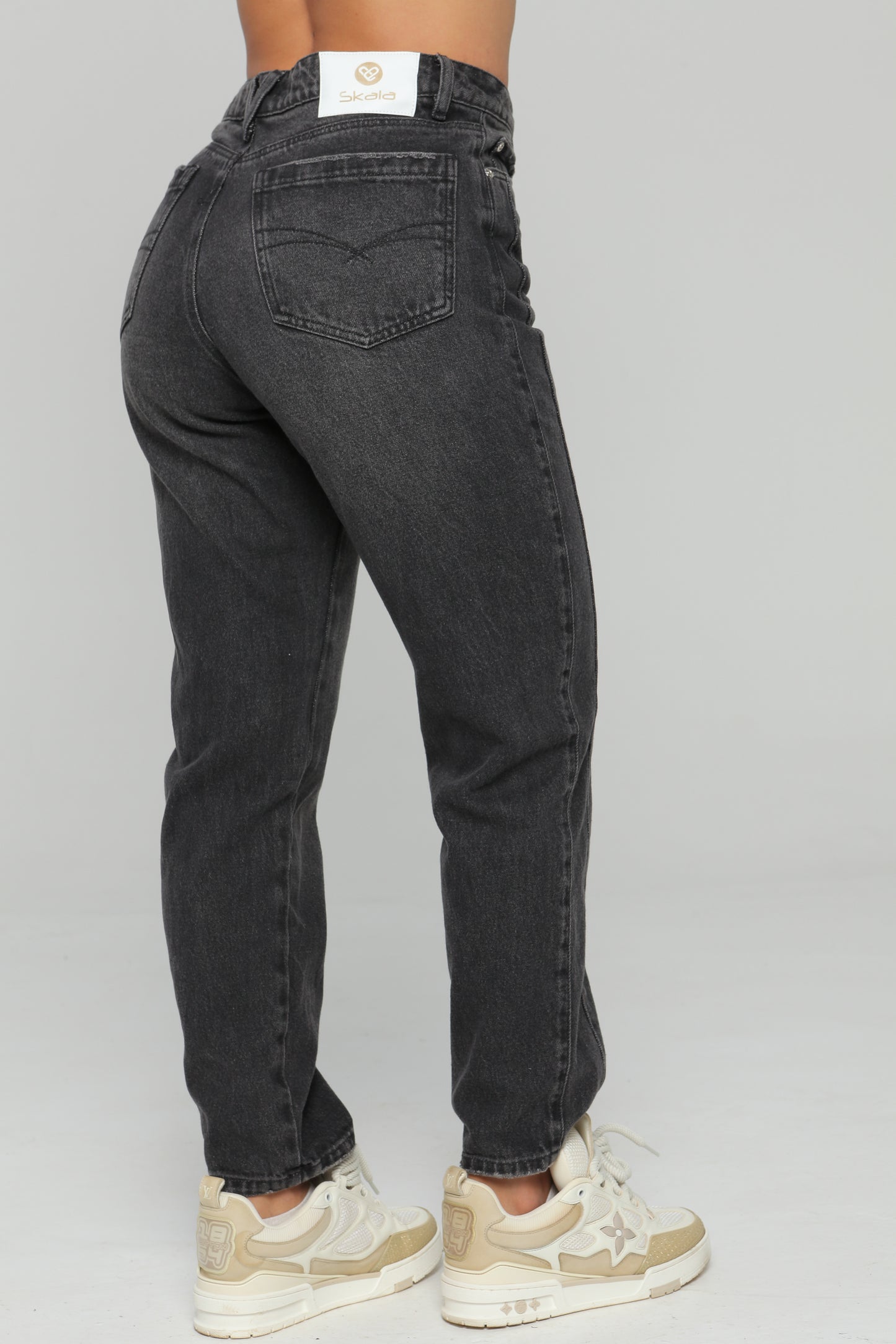 Jean Mom Fit Corte en Frente