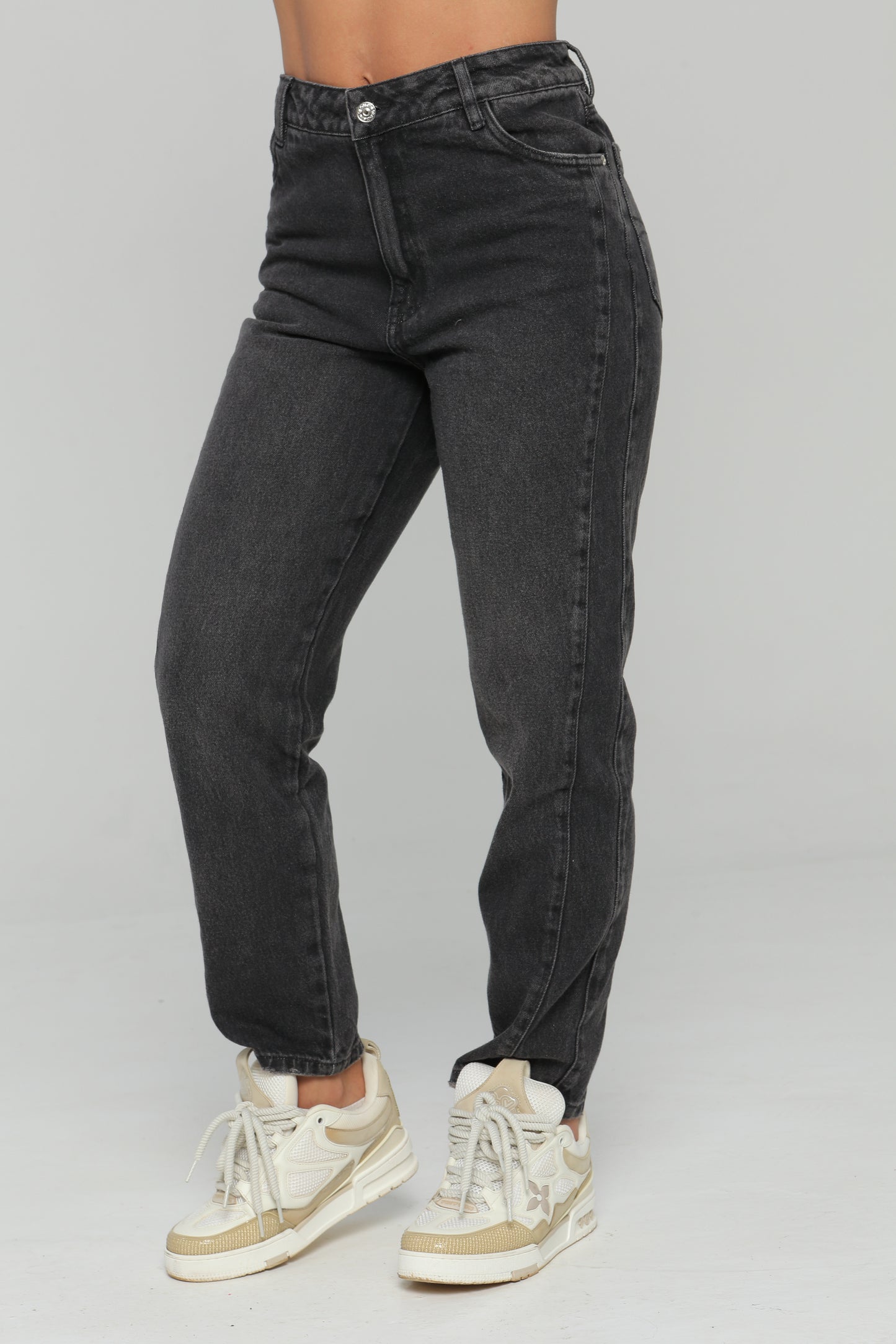 Jean Mom Fit Corte en Frente
