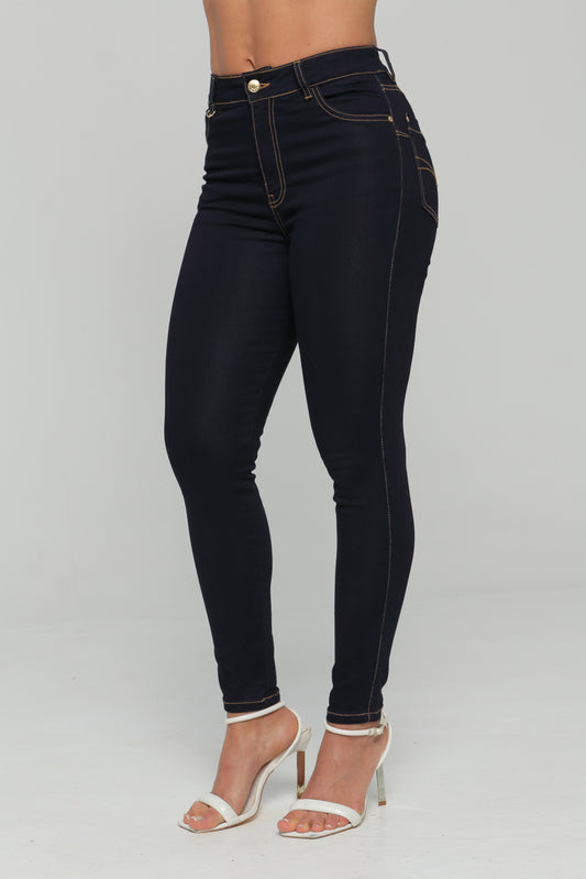 Jean Skinny Tiro Alto