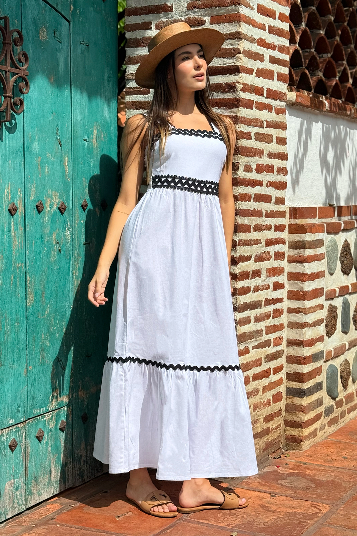 VESTIDO LARGO LINO