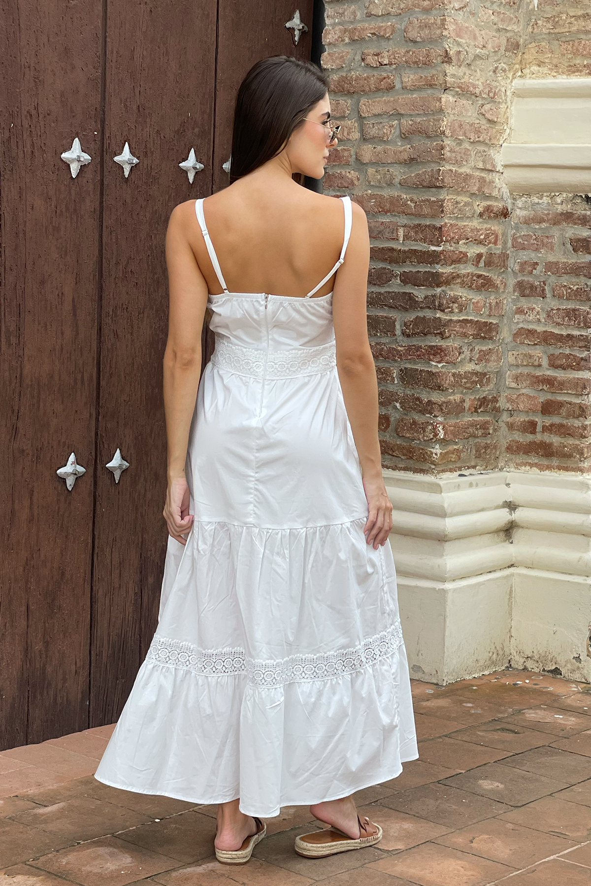 VESTIDO LARGO DE TIRAS
