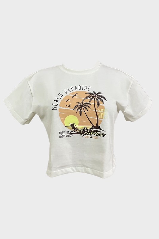 CAMISETA ESTAMPADA MANGA CORTA