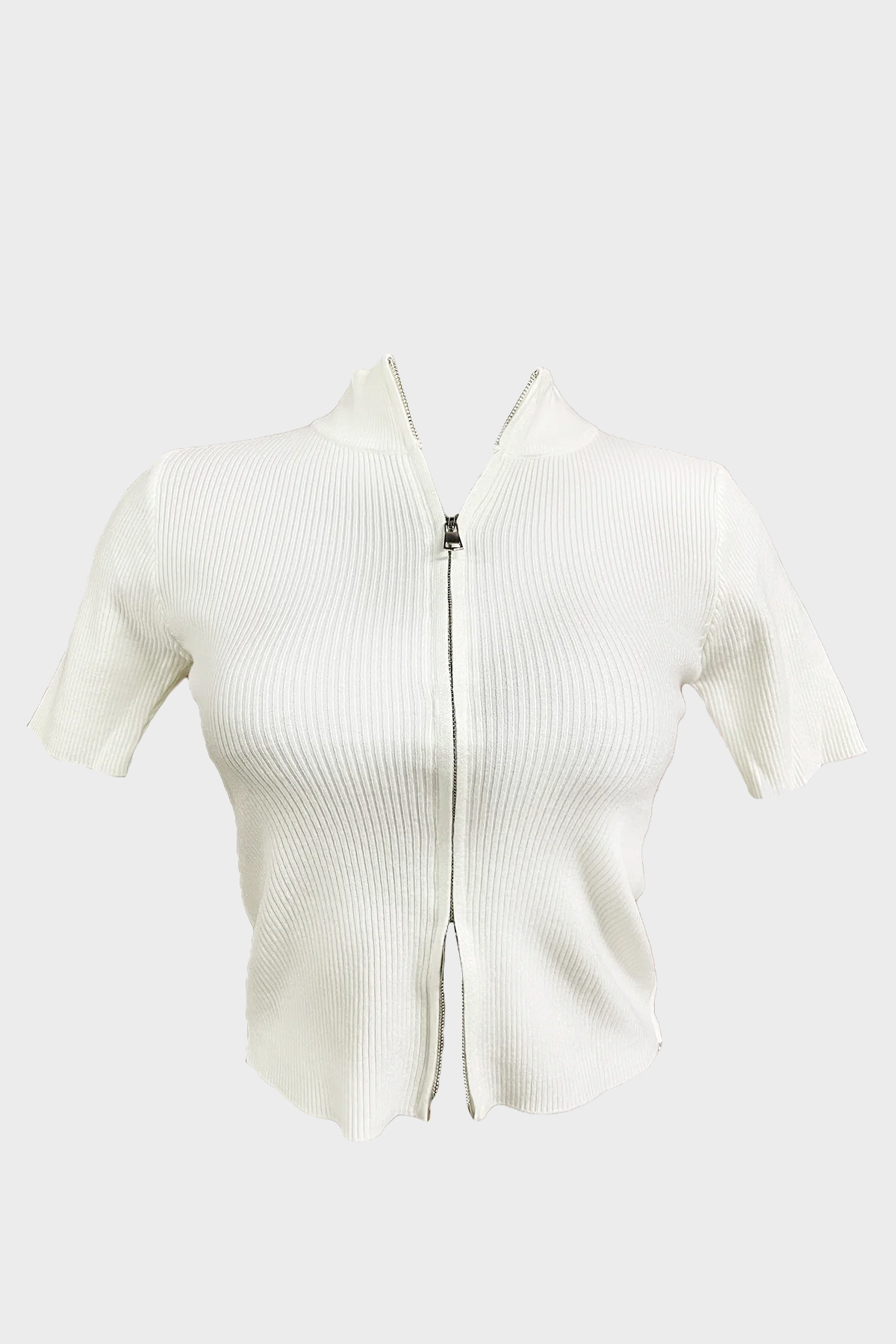 BLUSA MANGA CORTA CON CIERRE