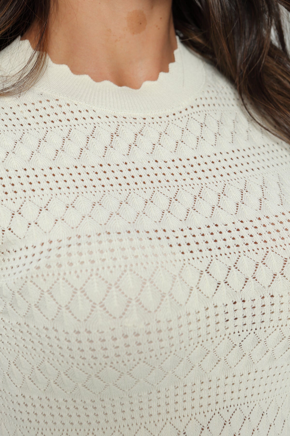 Blusa Tejida de Manga Corta
