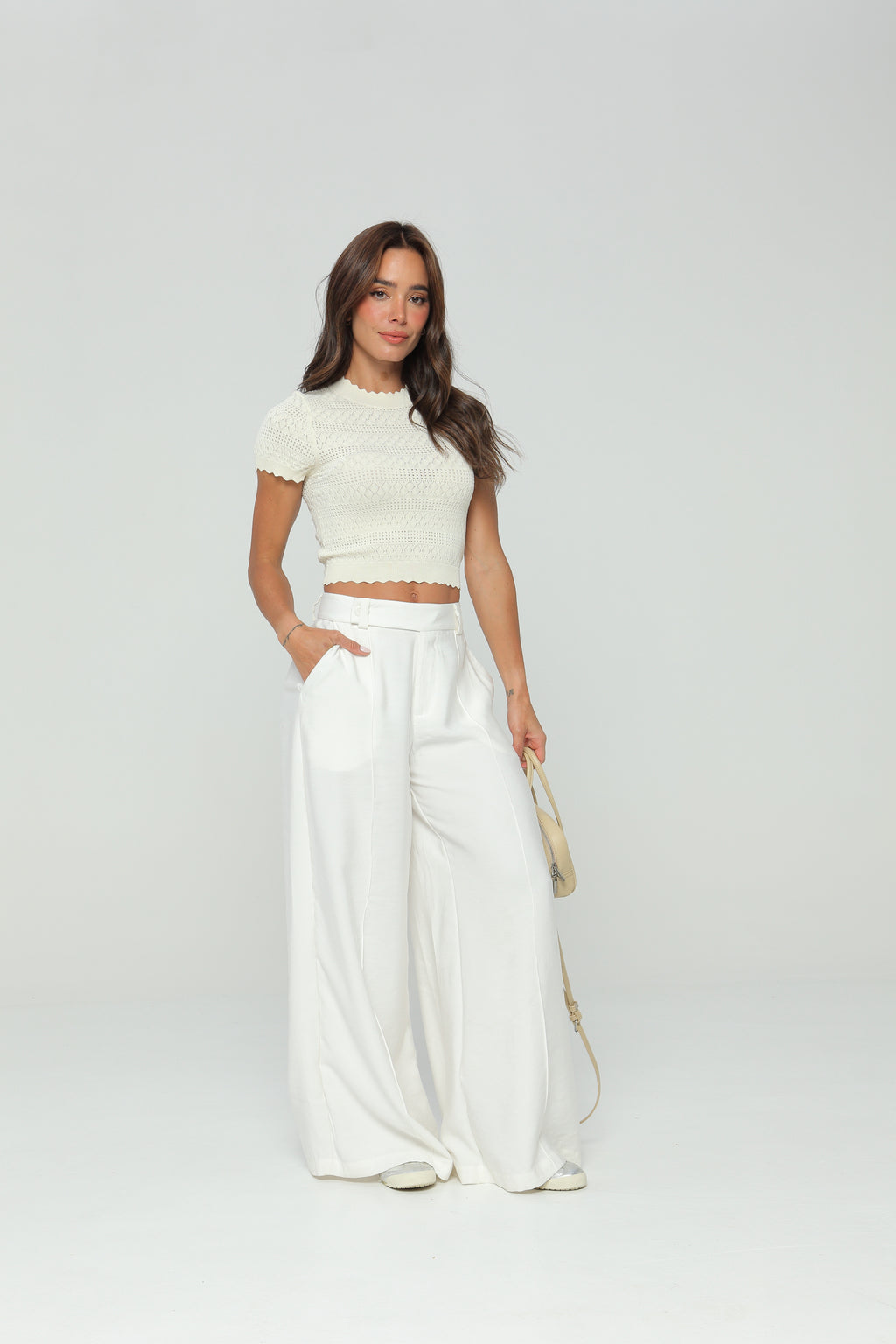 Blusa Tejida de Manga Corta
