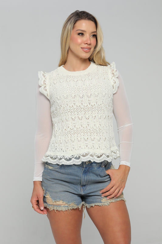 Blusa Sisa En Encaje