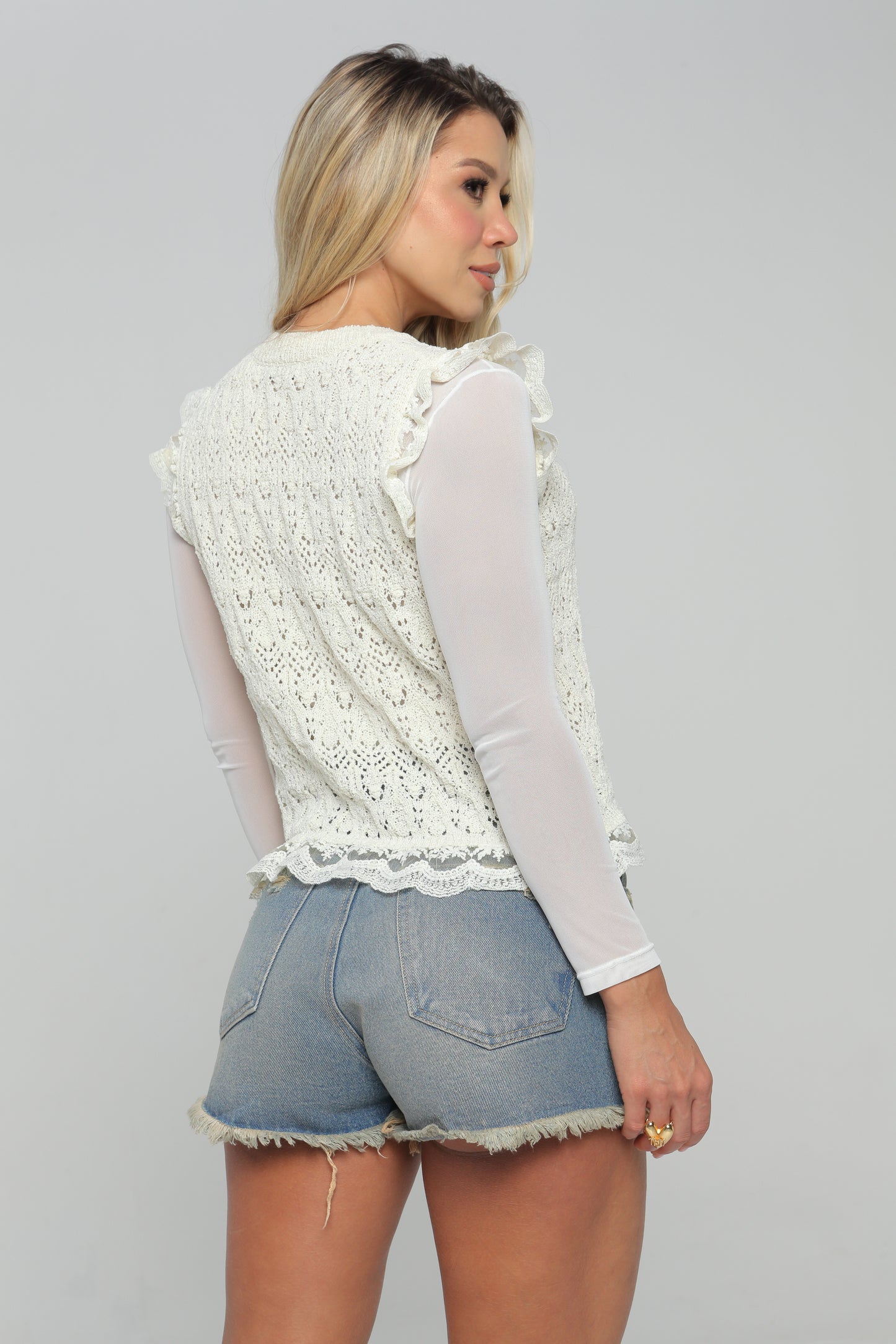 Blusa Sisa En Encaje