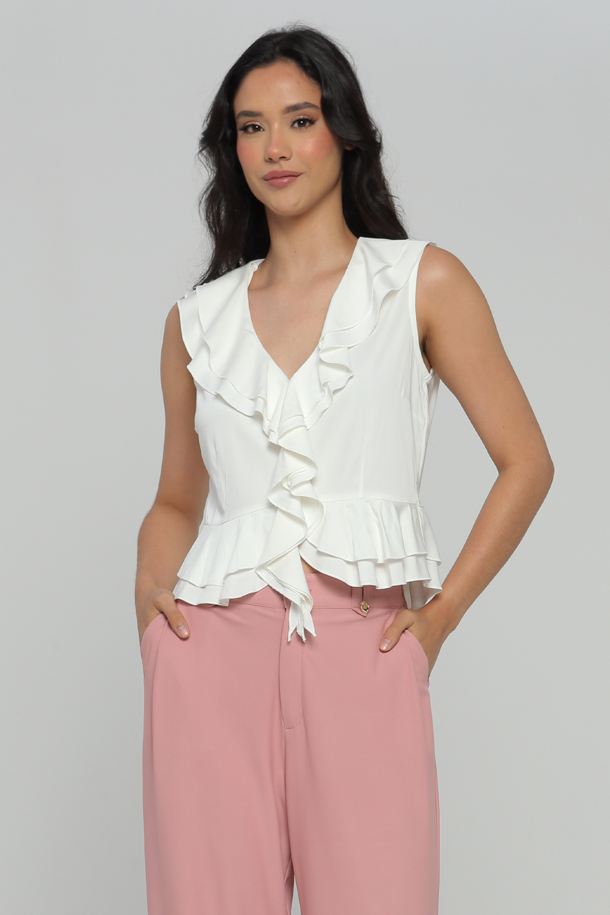 BLUSA DE TIRAS CON BOLERO