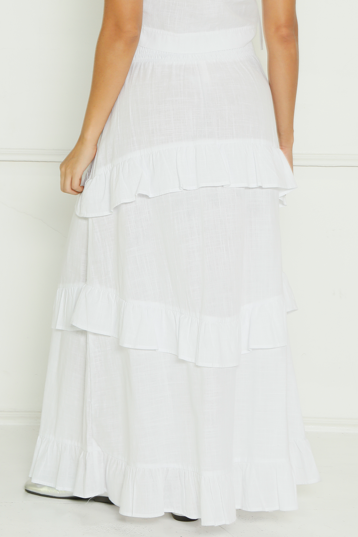 FALDA LARGA CON PRETINA