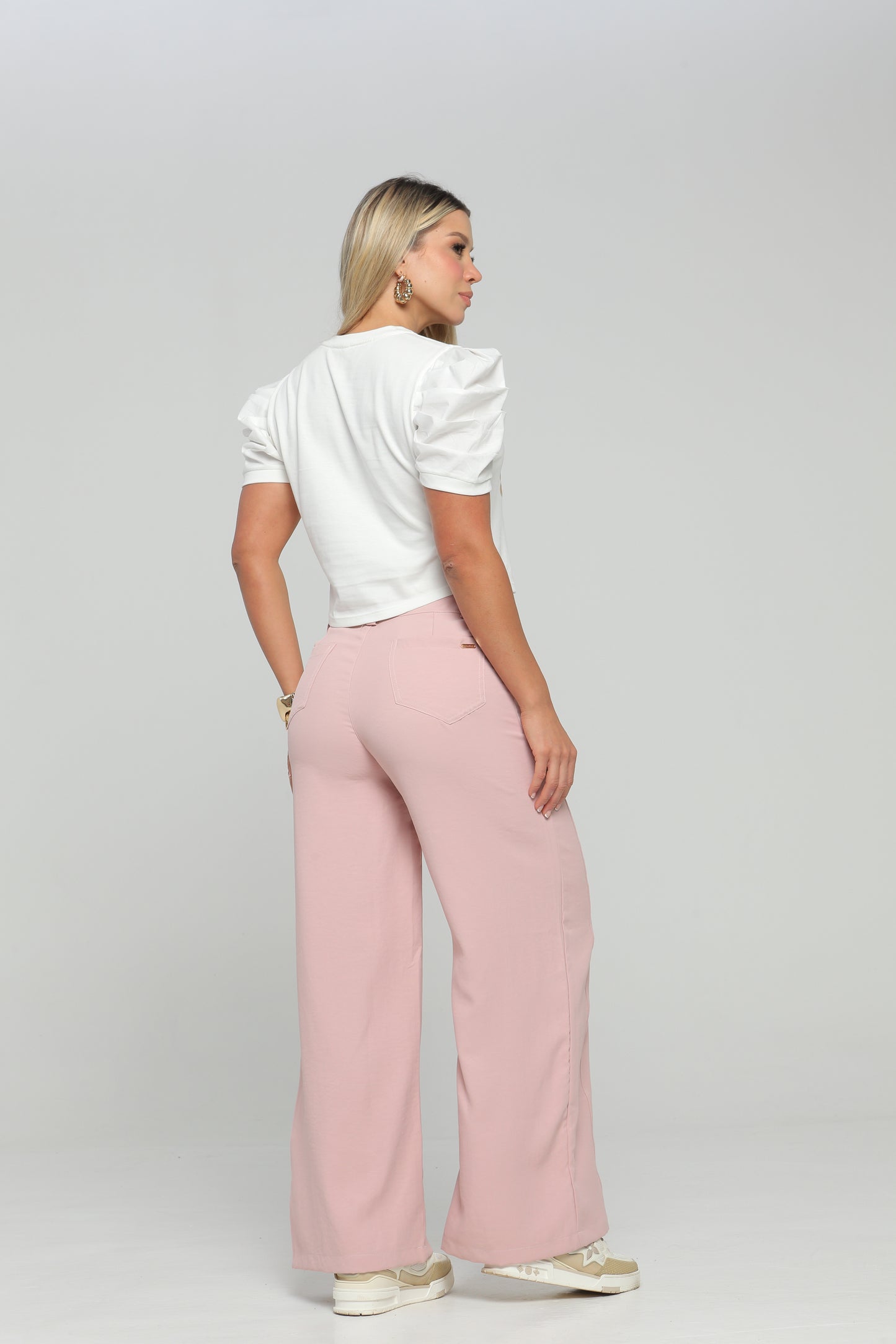 Pantalón Palazzo Pretina Cruzada