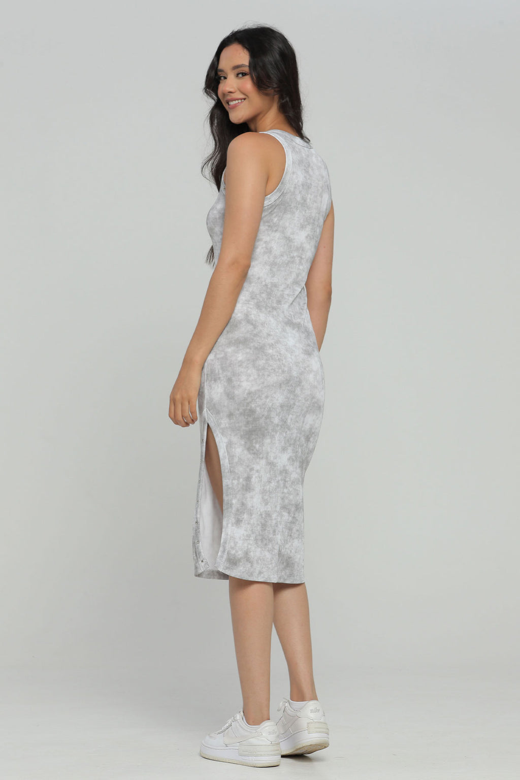 VESTIDO MIDI MANGA SISA