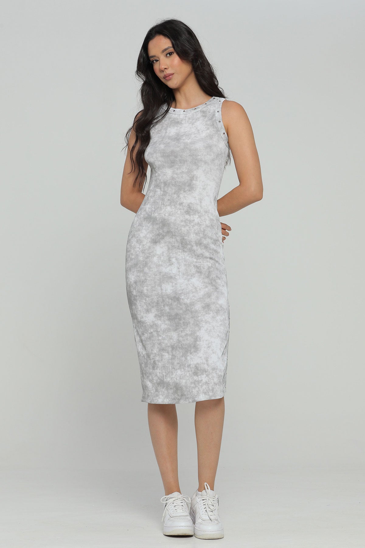 VESTIDO MIDI MANGA SISA