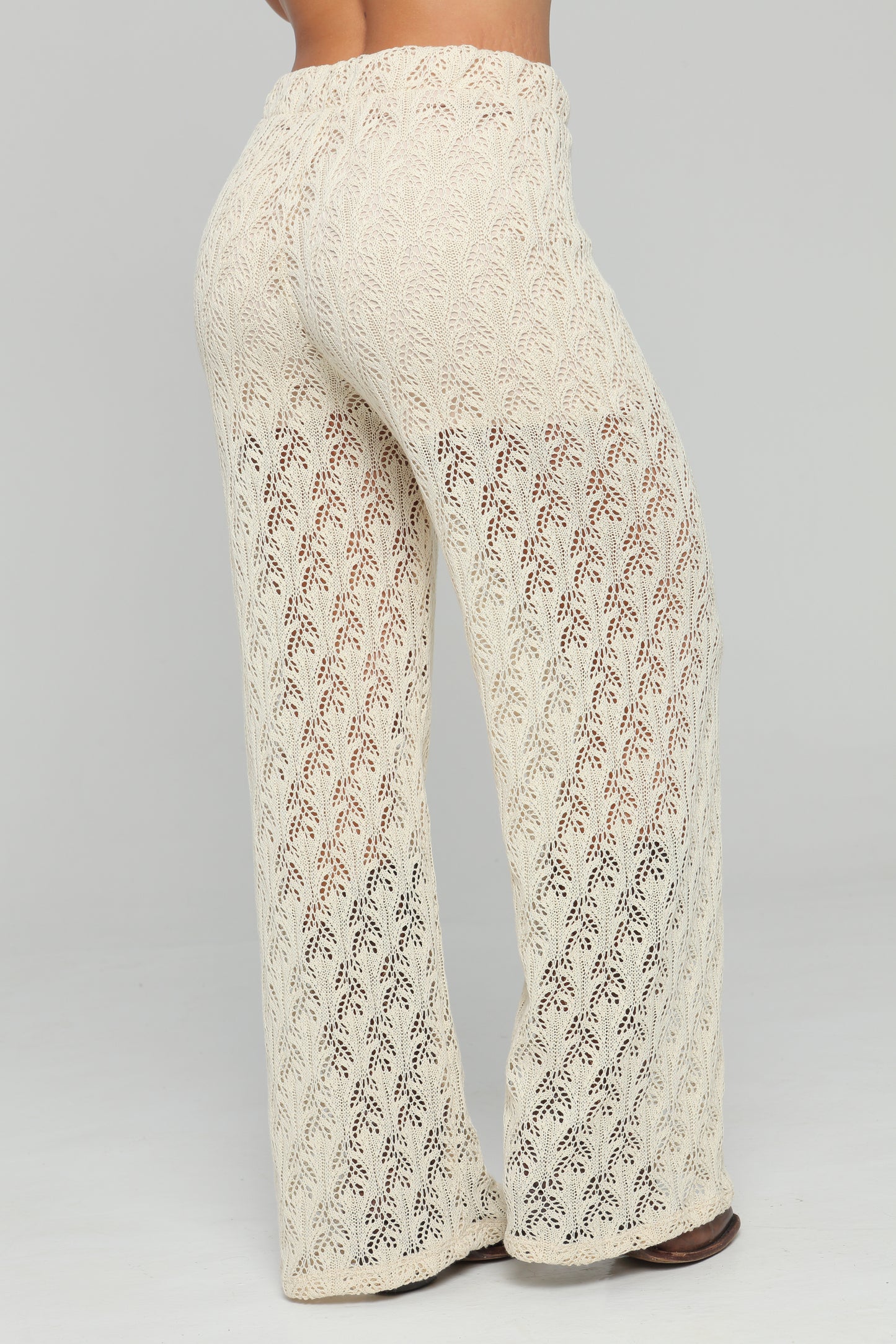 Pantalón Bota Recta con Elástico en Cintura