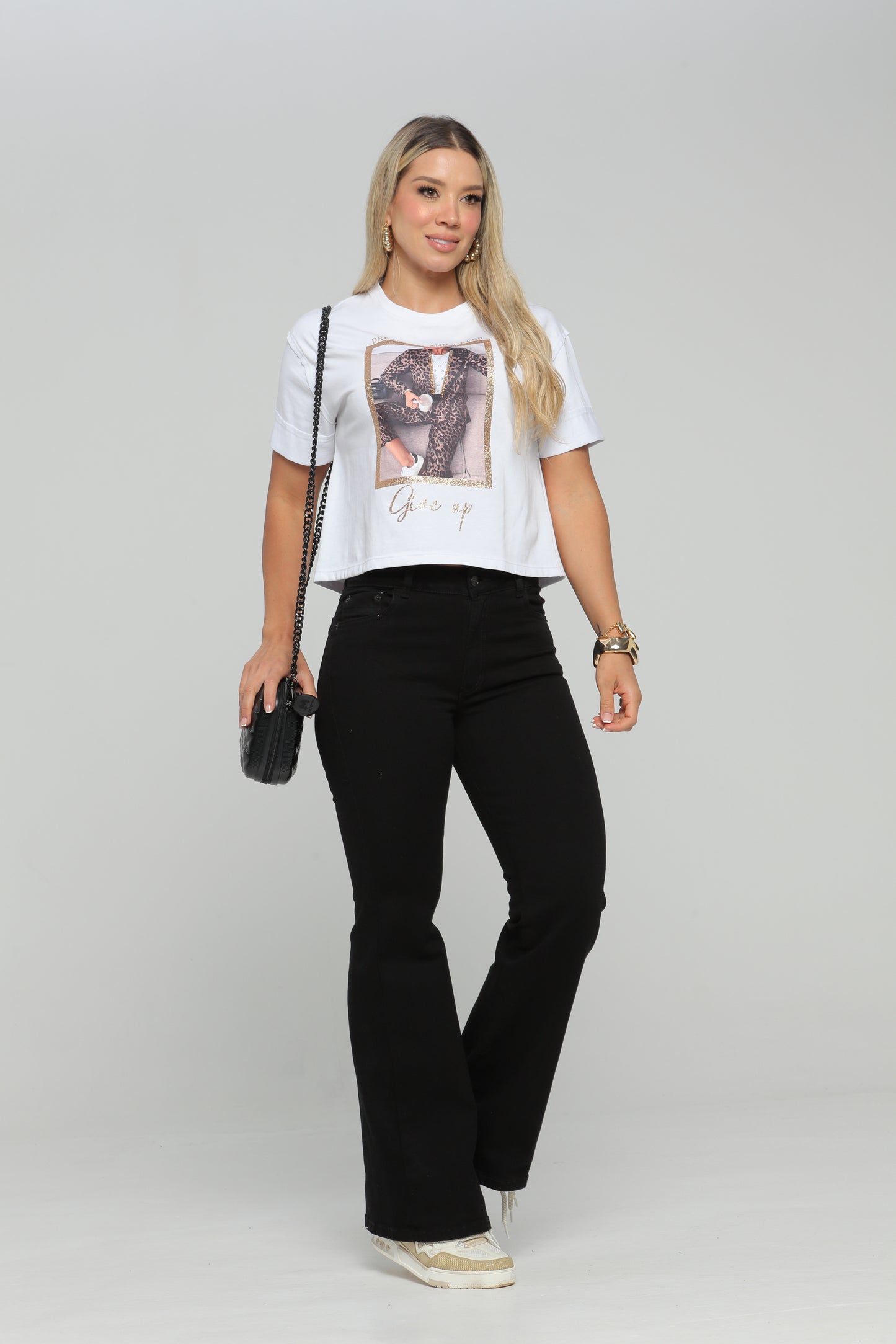 Blusa Manga Corta con Estampado