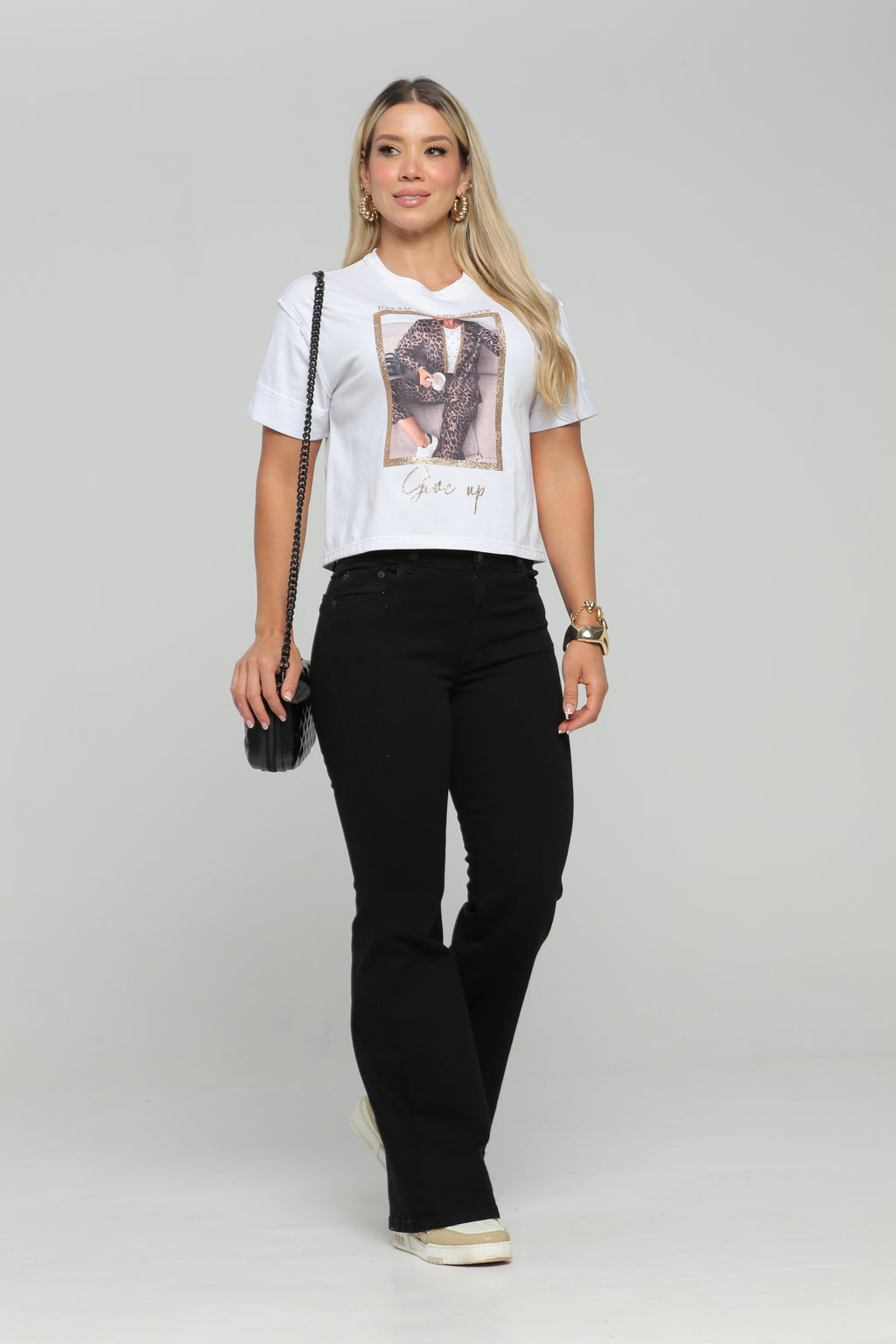 Blusa Manga Corta con Estampado