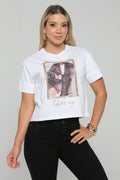 Blusa Manga Corta con Estampado