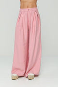 Pantalón Palazzo con Prenses en Costados