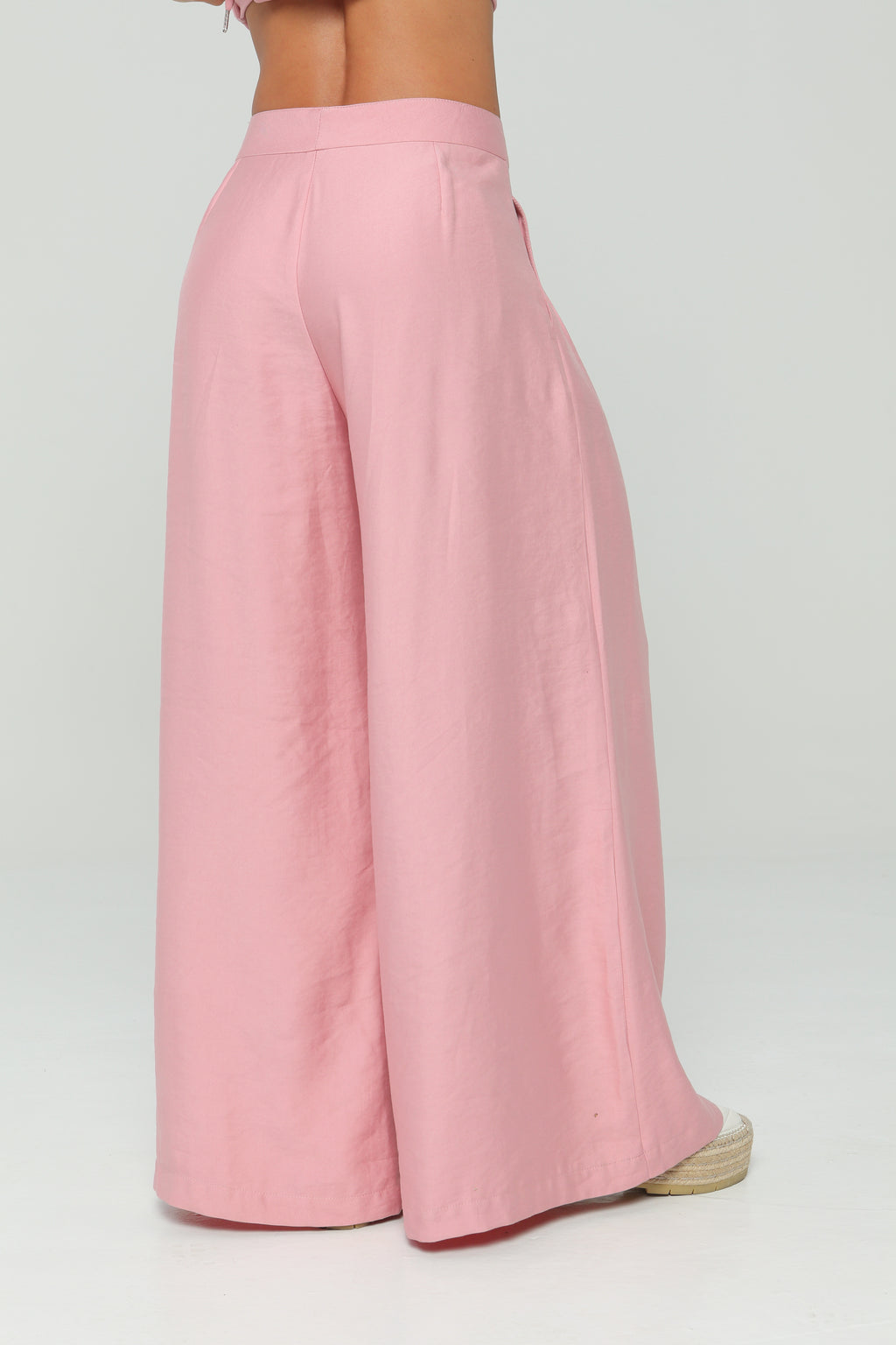 Pantalón Palazzo con Prenses en Costados