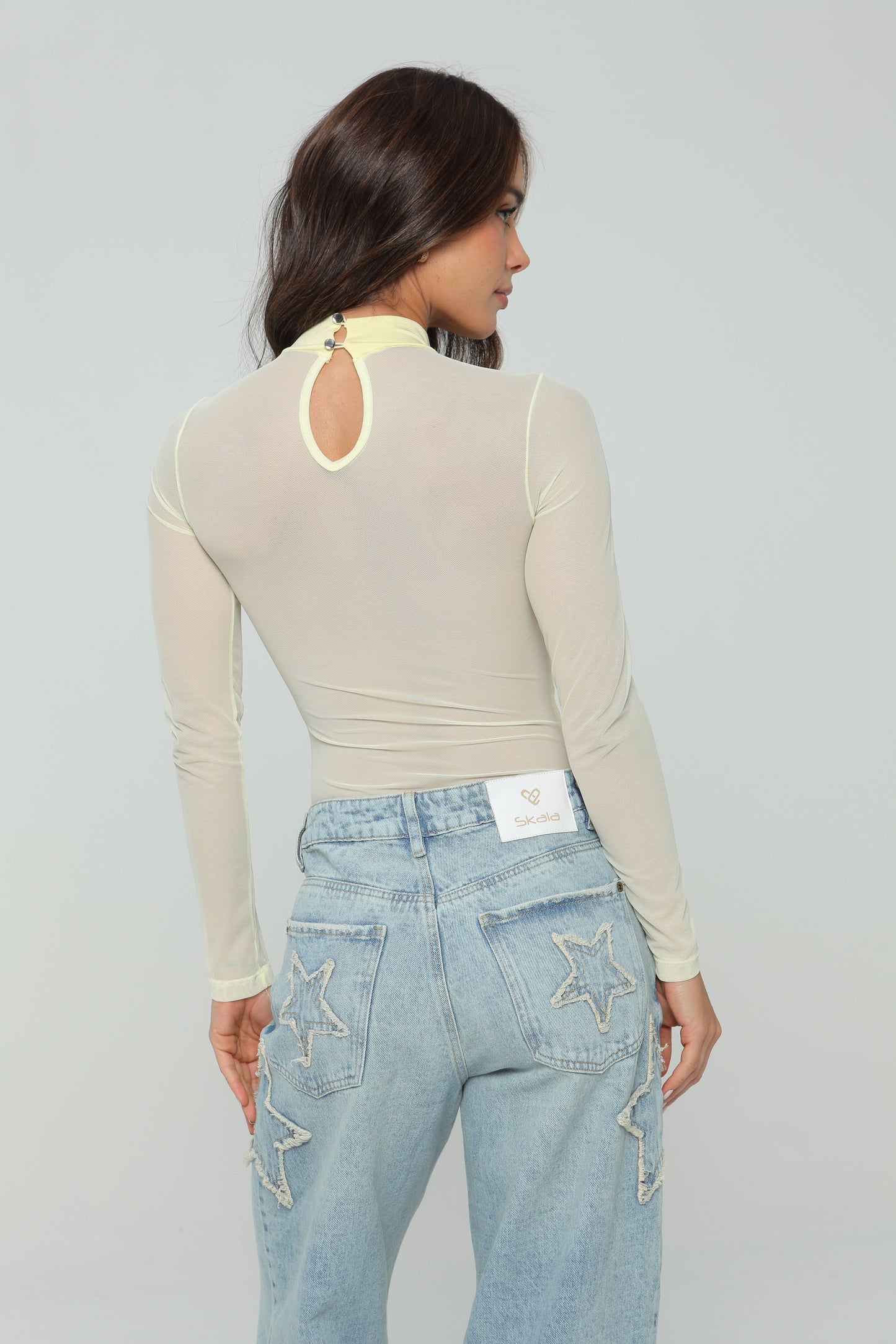 Body con transparencia en frente y espalda