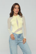 Body con transparencia en frente y espalda